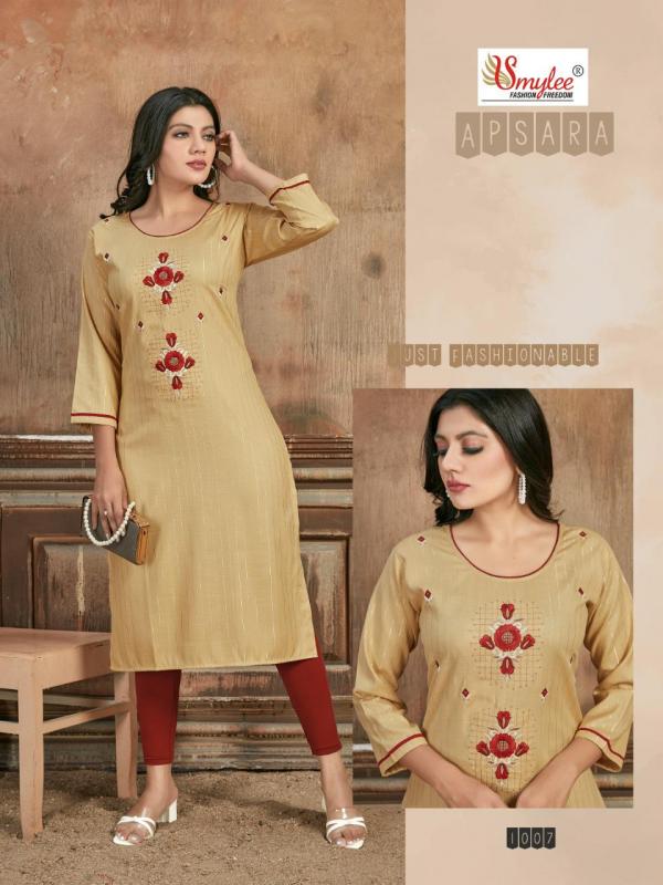 Smylee Apsara Fancy Rayon Embroidery Kurti 